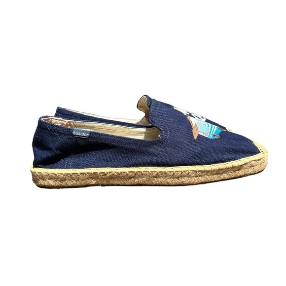🌻NEW SOLUDOS X ROSEWOOD Aqui Me Quedo Camper Slip On Espadrille Shoes Size 9 - Picture 7 of 13